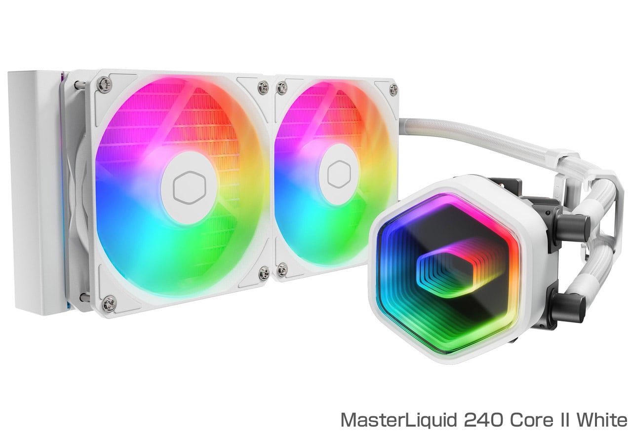LM240 WH 水冷クーラー 2ファン LE240 WH V2 - DeepCool