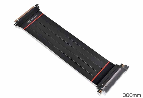 Thermaltake PCI Express Extender Cable PCI-E4.0（300mm) ライザーケーブル｜AC-058-CO1OTN-C1