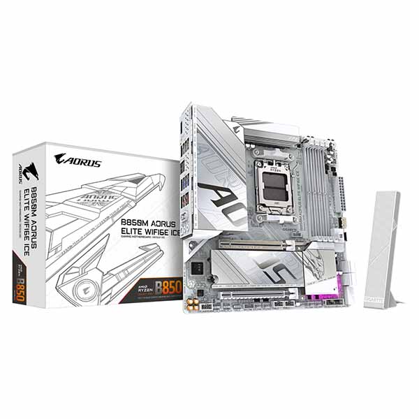 GIGABYTE B850M AORUS ELITE WIFI6E ICE Micro ATXマザーボード|B850M A ELT WF6E ICE|ASKダイレクト