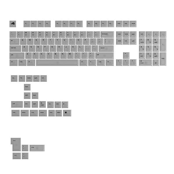 Glorious Polychroma V2 RGB Keycaps - Retail - US バックライトを半透明のキャップで美しく演出 オリジナルキーキャップ｜GLO-KB-ACC-KC-PC-POLY-US