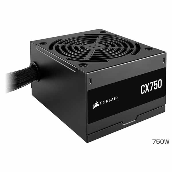 Corsair CX750 2023 奥行き125mmのコンパクト設計採用 電源ユニット 750W｜CP-9020279-JP｜ASKダイレクト