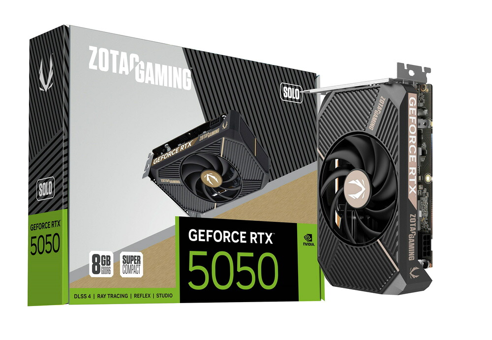 ZOTAC GAMING GeForce RTX 5050 SOLO 8GB グラフィックスボード｜RTX5050SOLO8G/ZT-B50500G-10L｜ASKダイレクト