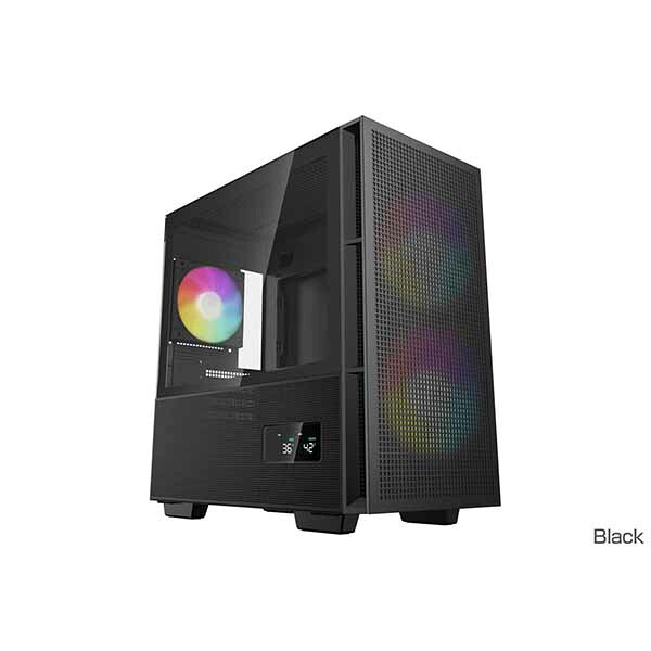 Deepcool CH360 DIGITAL ミニタワー型PCケース ブラック｜R-CH360-BKAPE3D-G-1｜ASKダイレクト