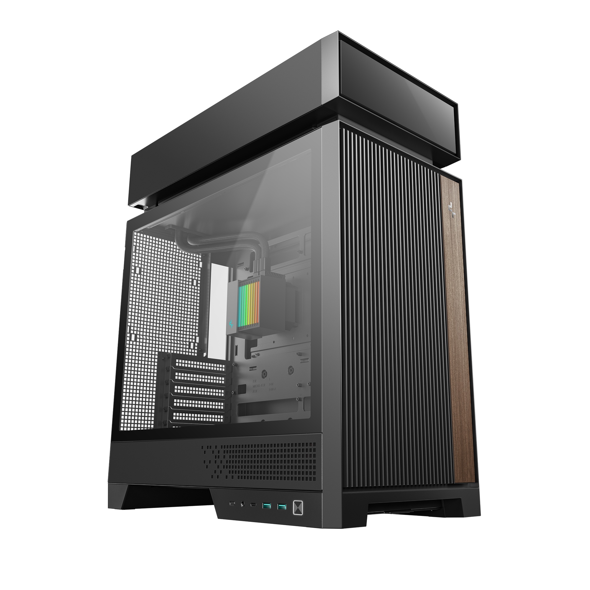 Deepcool CL6600 ハイパースプリット構造採用 ATXケース ブラック｜R-CL6600-BKNNA0-G-1｜ASKダイレクト