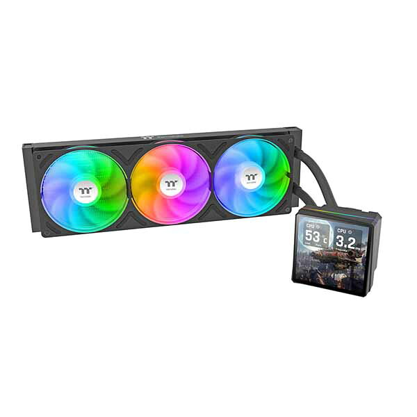 Thermaltake TH360 V3 Ultra ARGB Black Sync All-In-One Liquid Cooler オールインワン 360mm 水冷CPUクーラー ブラック｜CL-W474-PL12SW-A