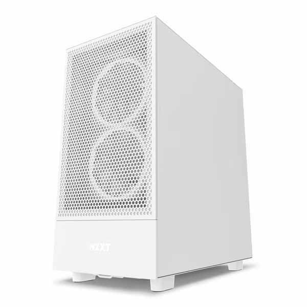 NZXT H5 Flow コンパクトな ミドルタワー用 エアフローケース [マットホワイト]｜CC-H51FW-01