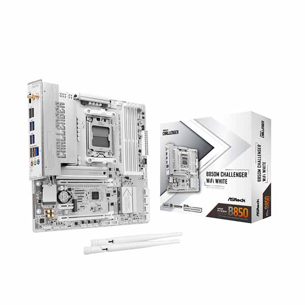 ASRock B850M Challenger WiFi White Micro ATX マザーボード ホワイト｜B850M Challenger WiFi White 22,254円