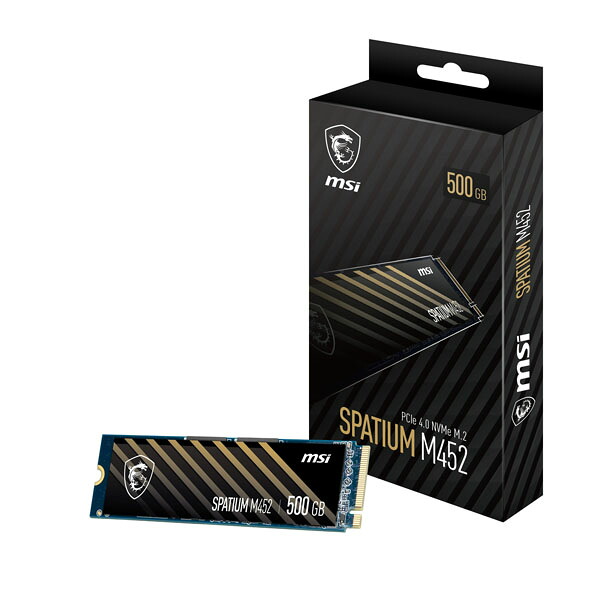 MSI SPATIUM M452 容量500GB M.2 3D NAND 2.15mm PCIe 4.0 NVMe SSD｜SPATIUM M452 PCIe 4.0 NVMe M.2 500GB｜ASKダイレクト