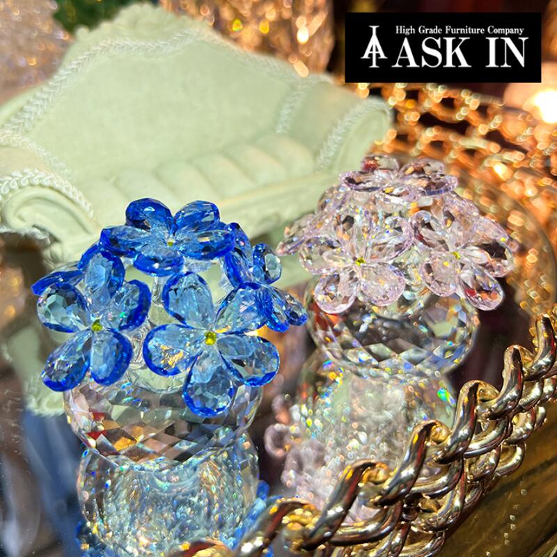 楽天市場】スワロフスキークリスタル クローバーオブジェ 四つ葉