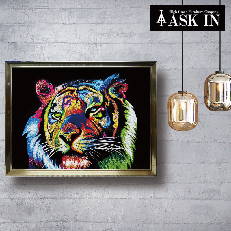 クリスタルアート　ジャングルキング アートパネル　キラキラ ゴージャス トラ 楽天市場】クリスタルアート ジャングルキング185 アートパネル