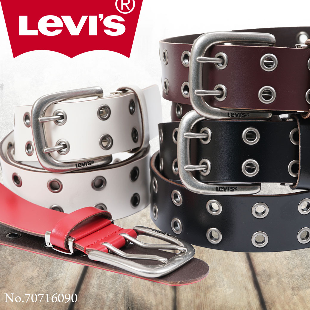 【【お買い物マラソン限定クーポン配布中】Levis リーバイス 本革 ベルト メンズ カジュアル ベルト メンズ 本革 メンズ ベルト  レザー ピンタイプ 通勤 革小物 メンズ ベルト ブランド メンズ ベルト カジュアル 本革 15116090 アスカショップ ...