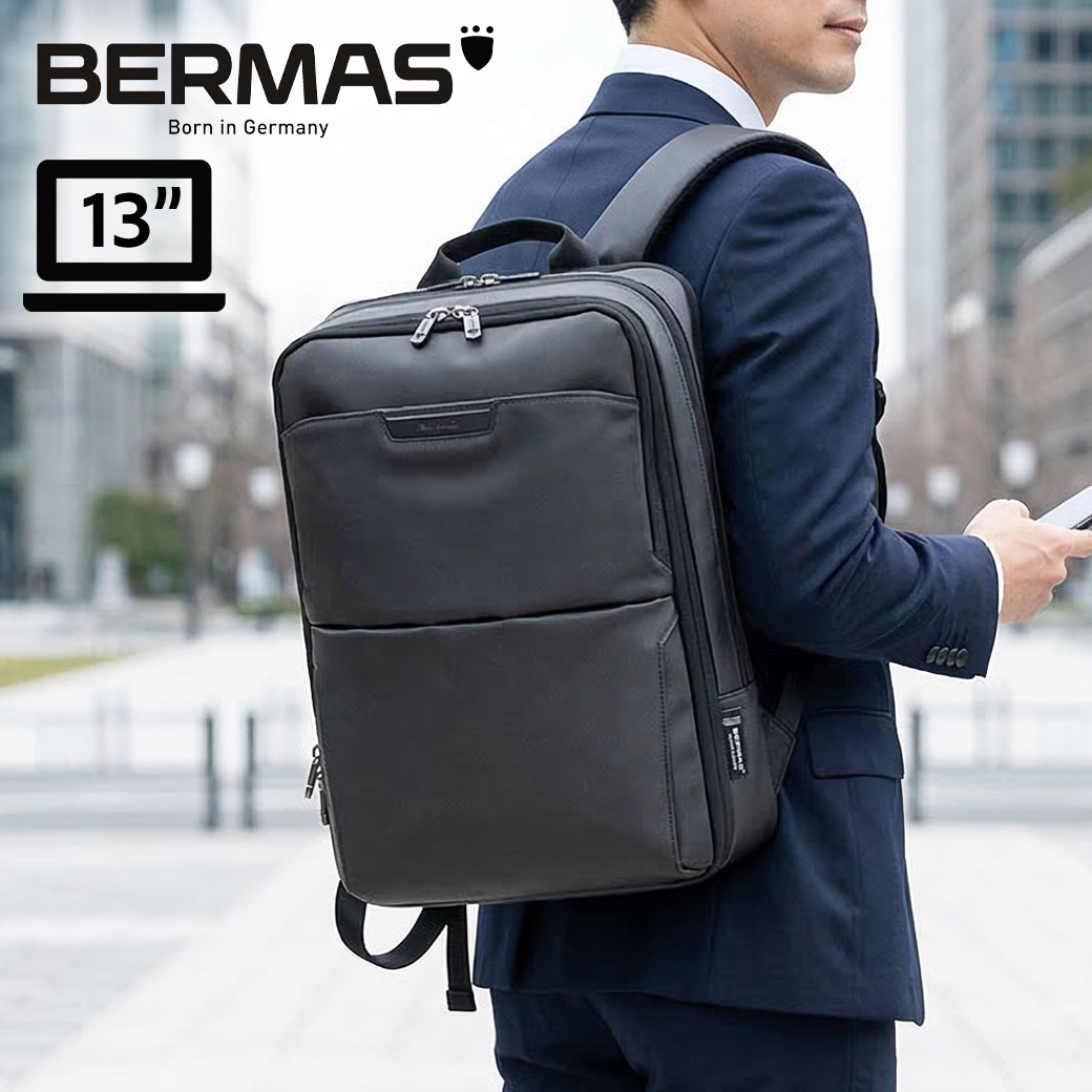 ビジネスリュック メンズ 軽量 撥水 マチ拡張 BERMAS バーマス Dulite Flex デュライトフレックス 出張 衣類収納 13インチPC対応 キャリーオン 大容量 エキスパンダブル コーデュラ TPU 通勤 ブラック プレゼント PC収納 A4 就活 ギフト 40代 50代 60642｜アスカショップ ビジネス 鞄 財布 17,963円