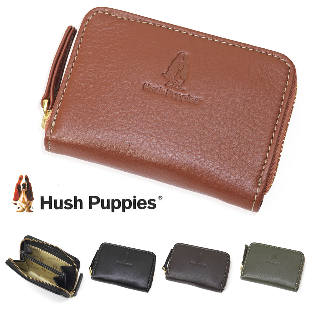【20周年！最大5000円クーポン配布中】コインケース メンズ Hush Puppies ハッシュパピー ニック 本革 財布 メンズ 小銭入れ メンズ ブランド メンズ ラウンドファスナー コインケース 本革 レザー 通勤 革小物 hp0603