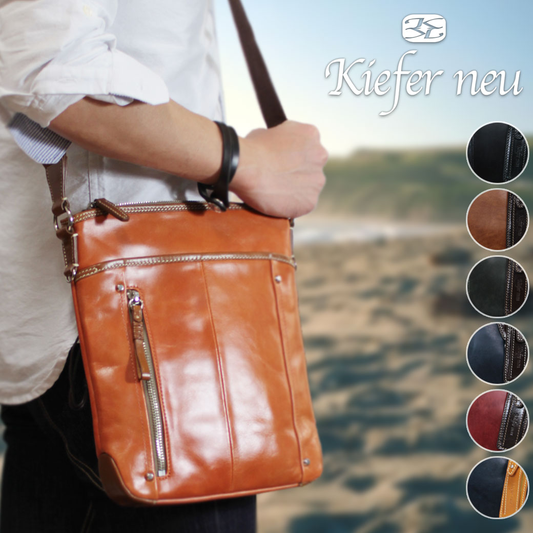 偉大な 楽天市場 本革 ショルダーバッグ メンズ 革 ブランド Kiefer Neu キーファーノイ Ciao チャオ 斜めがけ バッグ 肩掛け イタリアンレザー 縦型 薄マチ 軽量 メンズ バッグ 小さめ アスカショップ ビジネス 鞄 財布 送料無料 Pbb Bp2rd Natunakab Go Id