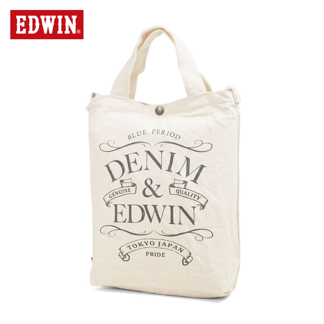 楽天市場 限定クーポン発行中 トートバッグ メンズ 布 ブランド 大きめ ショルダーバッグ エコバッグ Edwin エドウィン キャンバストートシリーズ 帆布 キャンバス 大き目 斜めがけ バッグ 2way 軽量 海外旅行バッグ メンズ バッグ メンズトートバッグ メンズ