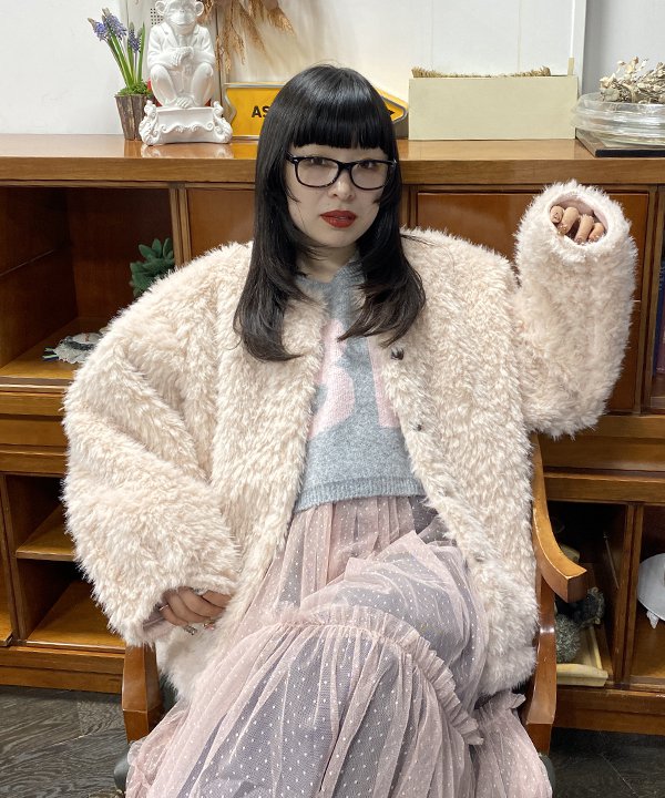 楽天市場】a point etc アポワンウテセ ファー ジャケット VESTE MARIE