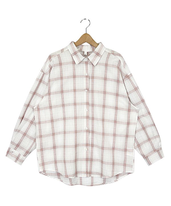 as know as オンブレCHKSH レディース トップス シャツ オンブレチェック ピンキー