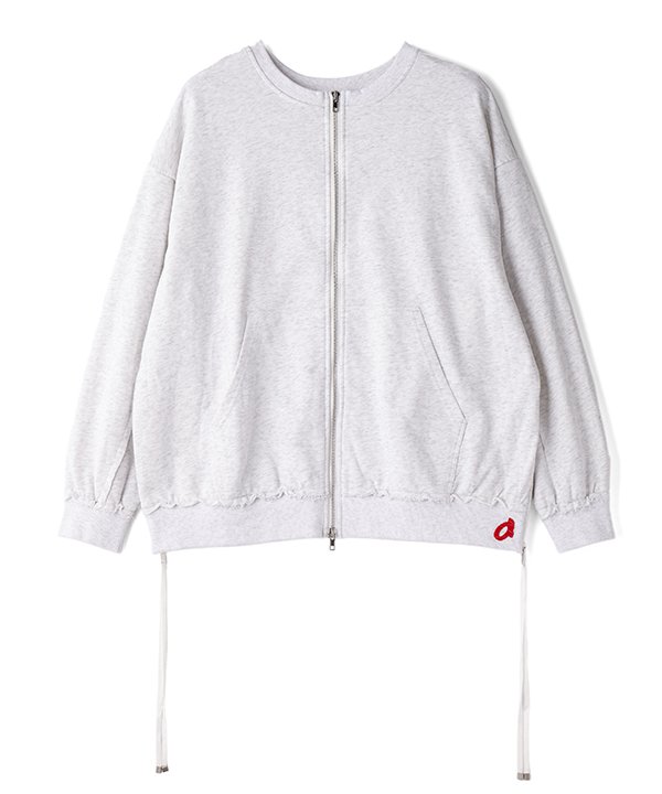 as know as あちこちｚｉｐ裏毛ＣＤ レディース トップス カットソー カーディガン プルオーバー ジップアップ 前あき 羽織り ファスナー ポケット付き 裏毛 リブ 切替 トレーナー スリットあき 綿 ポリエステル ポリウレタン ドゥバズ