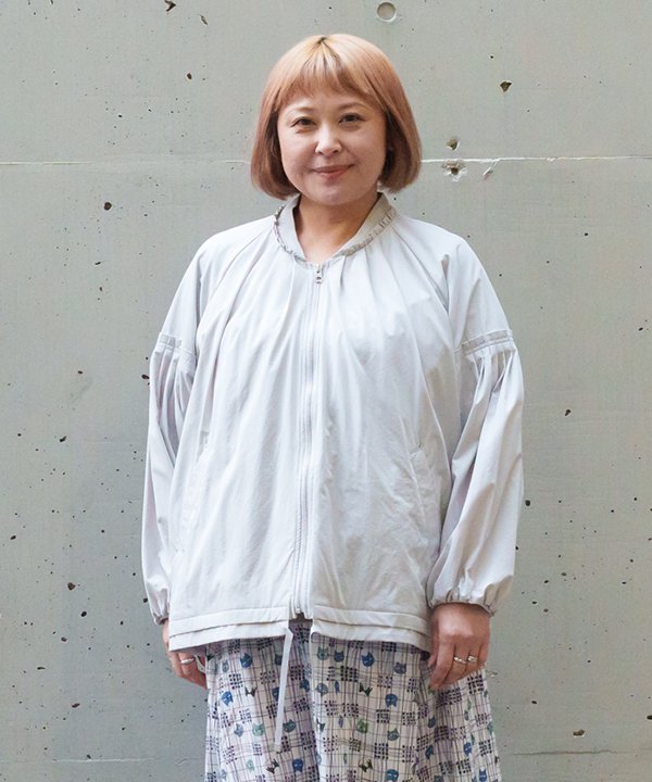 as know as タックタックＢＺ レディース 大きいサイズ ジャケット ブルゾン ブルゾン ナイロン ファスナー 箱ポケット カシメ グログランテープ リブ タック オオラカ