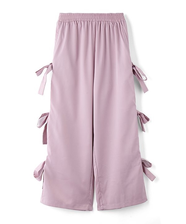 as know as おリボンサテンＰＴ レディース ボトムス パンツ ストレートパンツ ピンキー