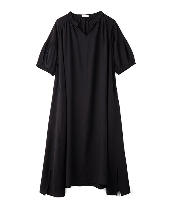 【2buyクーポン対象】as know as 着心地冷たく心は温かＯＰ レディース ワンピース 半袖ワンピース 接触冷感 半袖 ひんやり 涼しい ギャザー ゆったり フレアー ラグラン ポケット スリット ドゥバズ｜AS KNOW AS　店