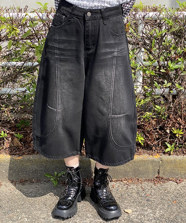as know as 切替デニハーフＰＴ レディース ボトムス パンツ ピンキー｜AS KNOW AS　店