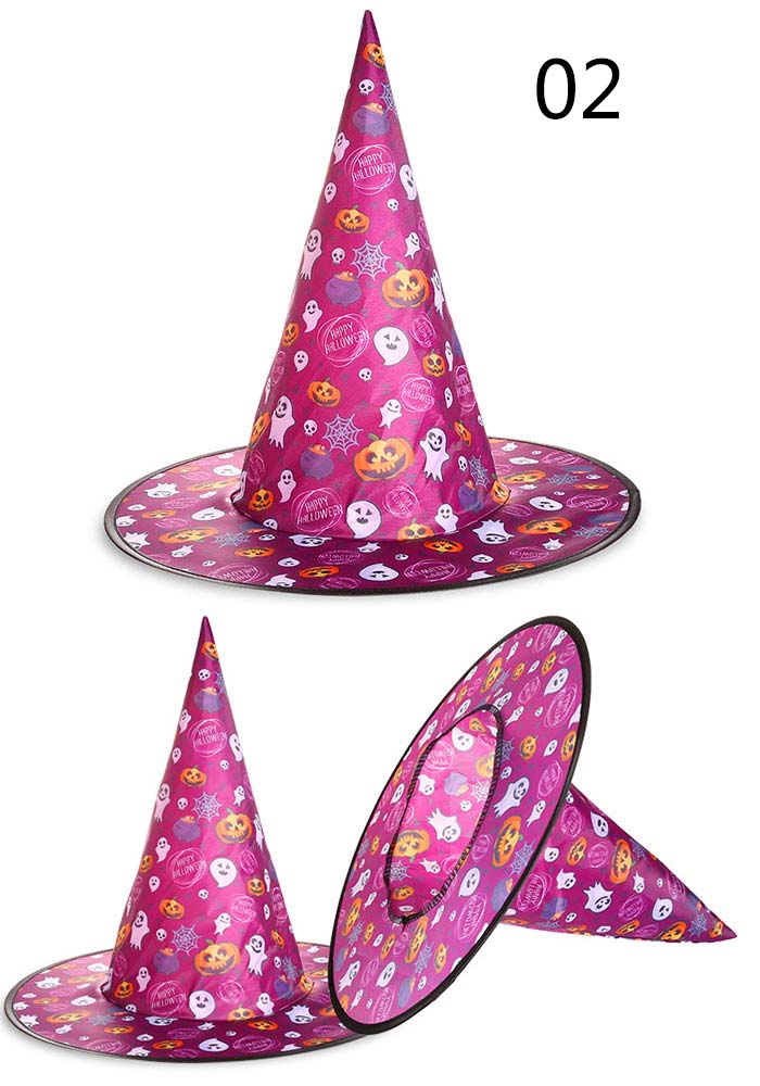 ハロウィン用帽子 2個入り 小物 魔女ハット コスプレ ハロウィン ハット パーティーグッズ コスプレ用品 子供 とんがり帽子 大人 全９色