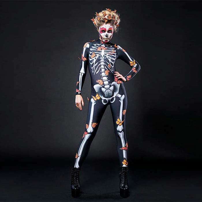 新しいブランド ハロウイン 親子ペアルック コスプレ衣装 ジャンプスーツ 家族お揃い 子供服 大人 女の子 骸骨 全身タイツ コスチューム 制服 巫女 ウィッチ コスプレ ボディースーツ 悪魔 どくろ ドクロ スケルトン バンパイア 吸血鬼 Cosplay 欧米風 ホラー 恐怖 変装