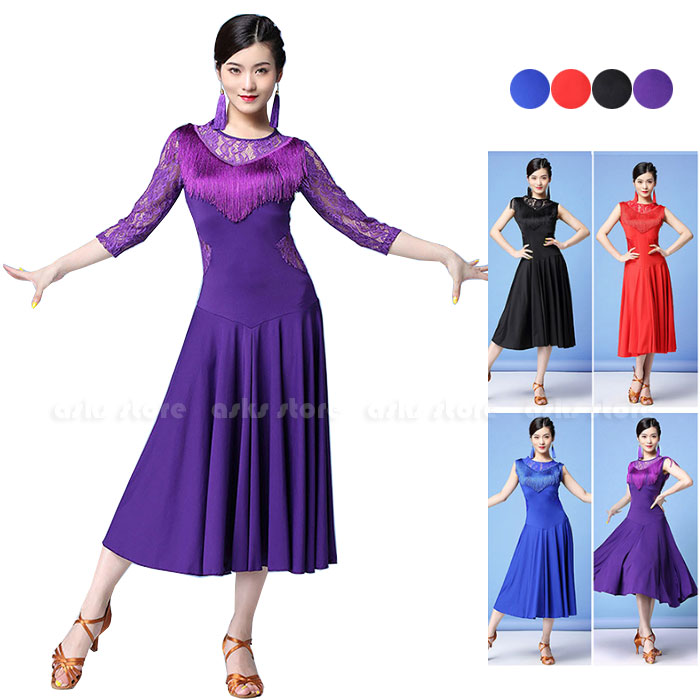 楽天市場】社交ダンスワンピース ダンス練習着 ワンピース 全3色