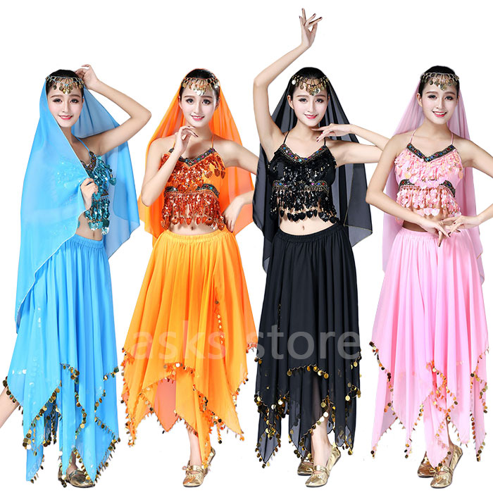 楽天市場】4色 ベリーダンス パフォーマンス 衣装 フェアリー 二重層