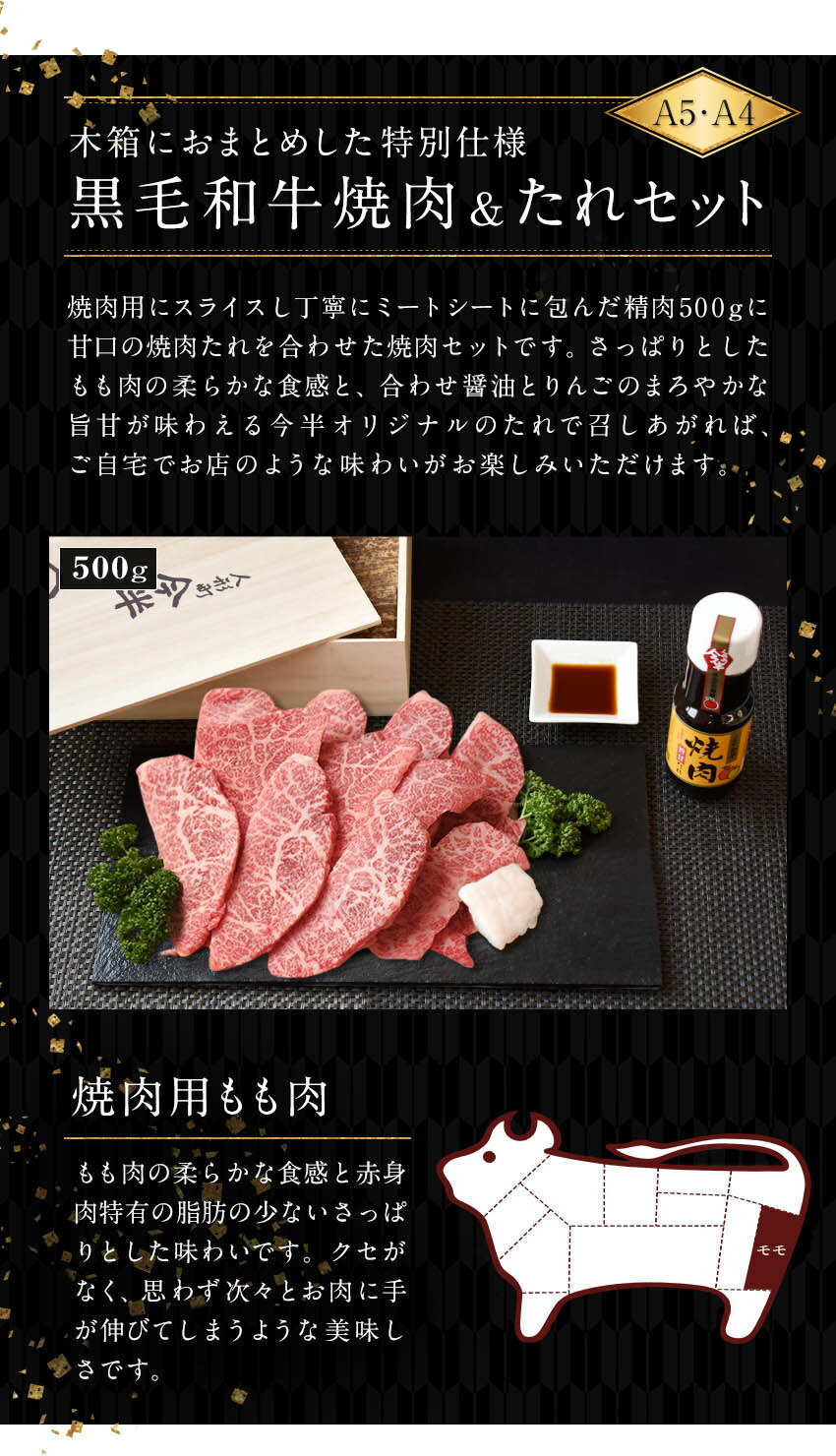 送料無料】 人形町今半 黒毛和牛焼肉 500g タレ付きセット 贈答用 木箱入り 焼き肉用 モモ肉 化粧箱入り A4 A5 精肉 スライス肉 牛肉 お肉  雌牛 赤身 ヘルシー 化学調味料不使用 焼き肉たれ 245g 甘口 旨甘 ギフト 贈答品 お中元 お歳暮 IH-YM500 fucoa.cl