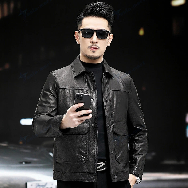 楽天市場】レザージャケット メンズ 本革 スリムフィット ジャケット