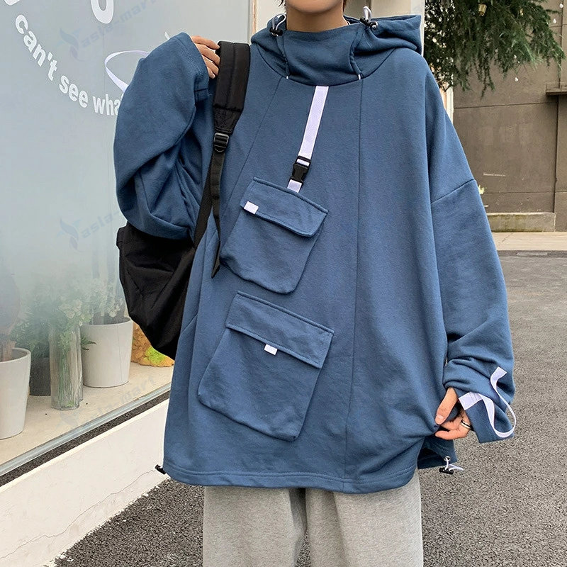 メンズ パーカー おしゃれ 長袖 トップス ジャケット 大きいサイズ 学生 秋 多ポケット 冬 服 プルパーカー 韓国 スウェット 春 オーバーサイズ ブランド カジュアル ビッグシルエット 人気 フード パーカ プルオーバーパーカー ゆったり ビッグパーカー 秋服 大きい