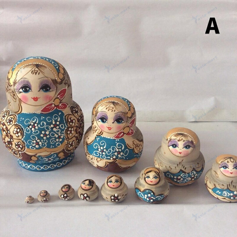 楽天市場】白木 マトリョーシカ 11センチ 3個組【VOLGA ヴォルガ 白木
