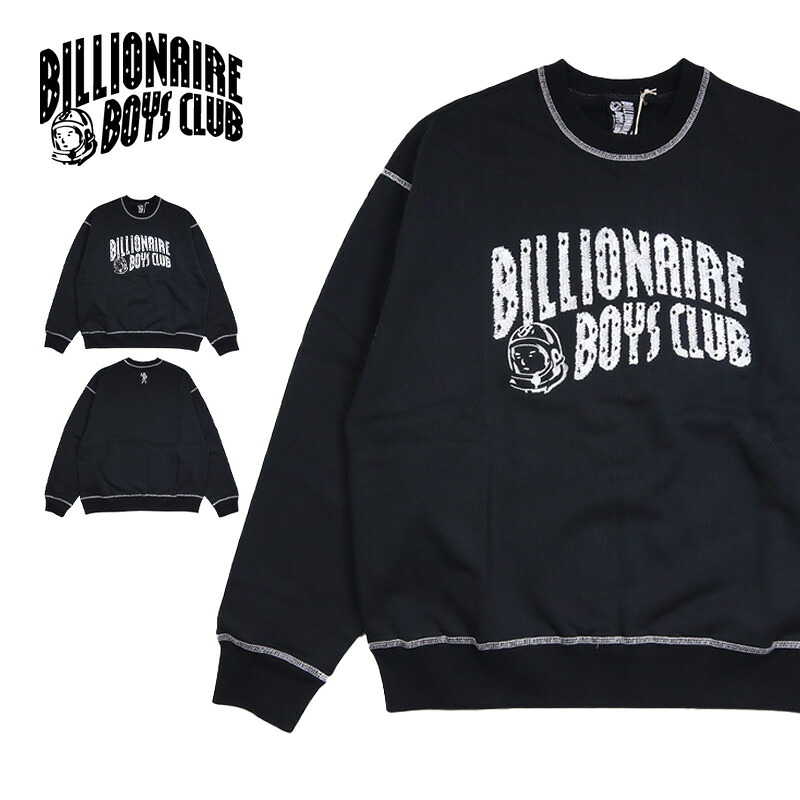 ビリオネアボーイズクラブ トレーナー BILLIONAIRE BOYS CLUB スウェット メンズ クルーネック ストリート ブランド オーバーサイズ おしゃれ 男性 秋 冬 プレゼント bbc25aw002 ブラック M L XL