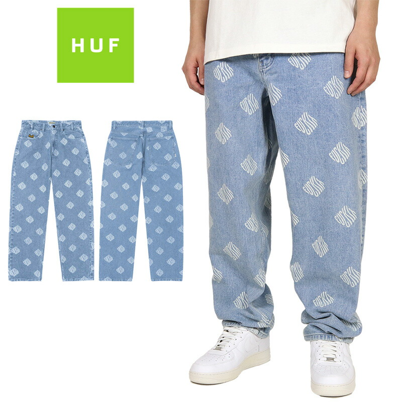 HUF ライトブルーワイドデニムパンツ30インチ 楽天市場】ハフ デニム パンツ HUF CROMER PANT ライトブルー