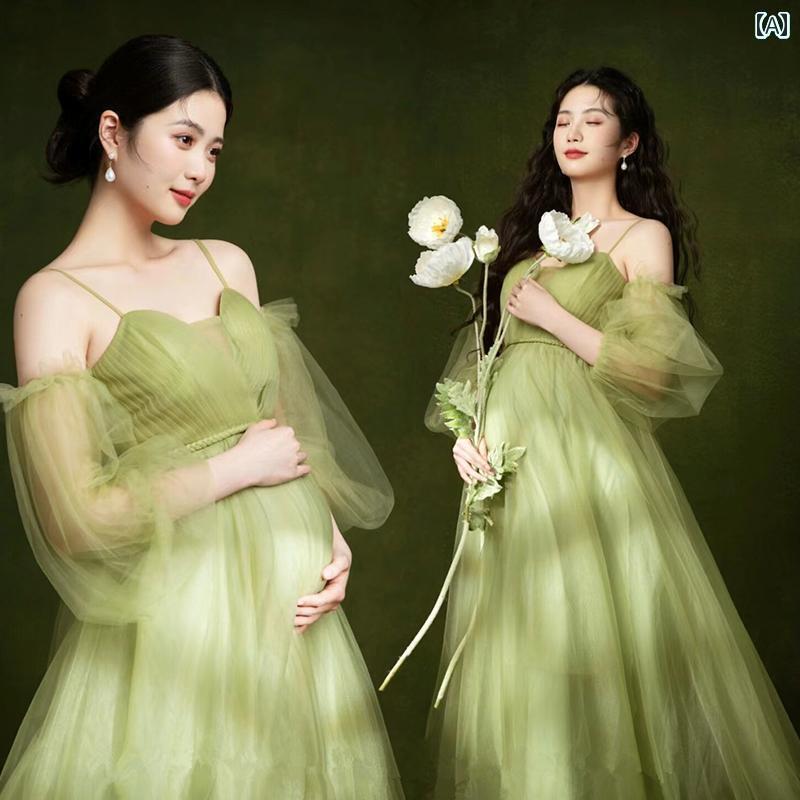 マタニティ フォト ドレス 写真 服 スタジオ 妊娠中 ママ お腹 アート 撮影 衣装 レトロ 豪華 セクシー 綺麗 フリーサイズ トップス スカート フォ ルームウェア 下着 ワンピース｜アソラ