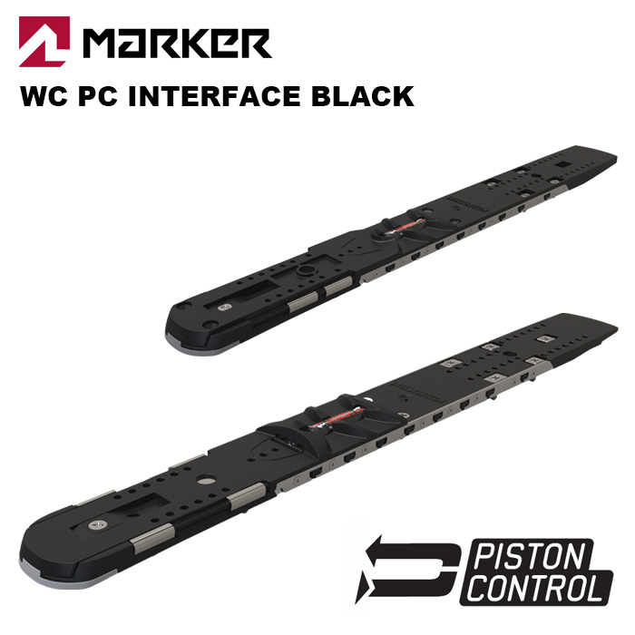 MARKER 目じるし スキーの板 一皿単品 WORLD CUP パソコン INTERFACE BLACK 23-24青写真