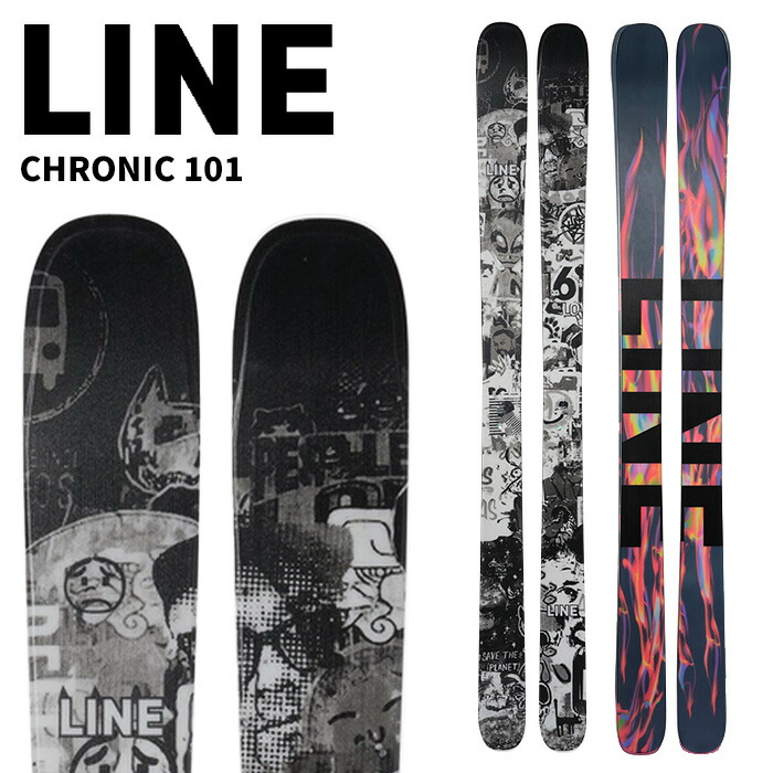 楽天市場】LINE ライン スキー板 CHRONIC 101 板単品 23-24 モデル