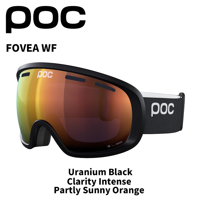POC ポック ゴーグル FOVEA WF / Uranium Black / Clarity Intense / Partly Sunny Orange /40841 25-26モデル 【返品交換不可商品】