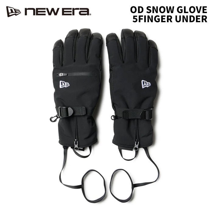 NEWERA ニュー内鰓 地球儀 OD SNOW GLOVE 5FINGER UNDER BLK 25-26真似形 スキーの板 スノーボード