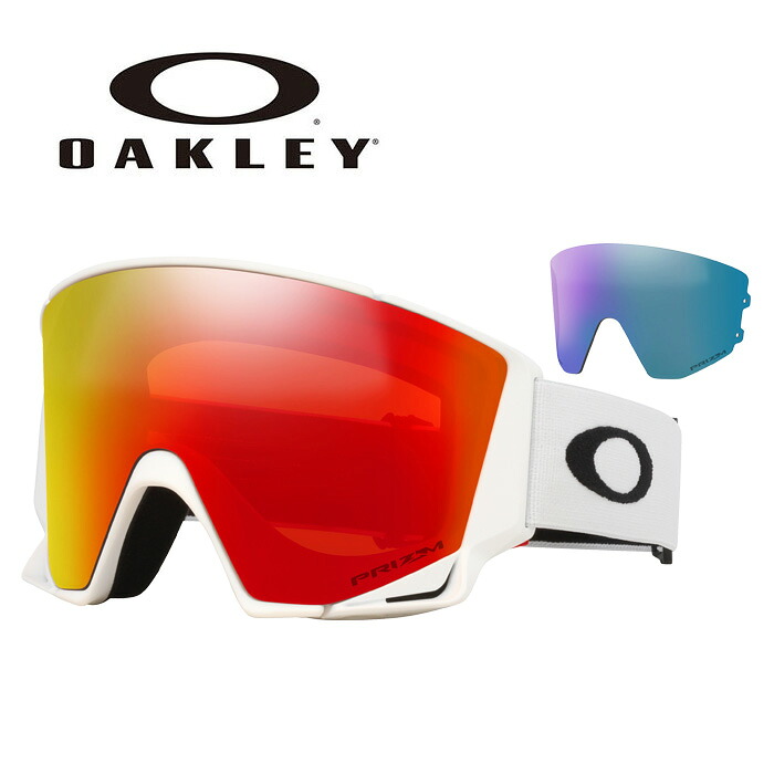 OAKLEY オーク材ロバート・エドワード・リー ゴーグル FLOW SCAPE L ASIA/MATTE WHITE/PRIZM TORCH IR \u0026 PRIZM ICED IR OO7145A-08 25-26模範例