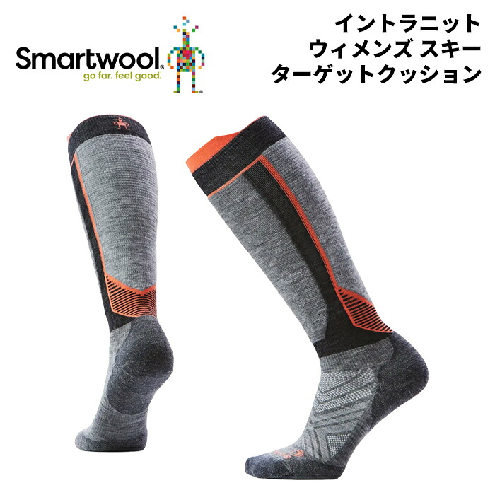 SMART WOOL スマートウール ソックス イントラニット ウィメンズ スキー ターゲットクッション 25-26 モデル レディース