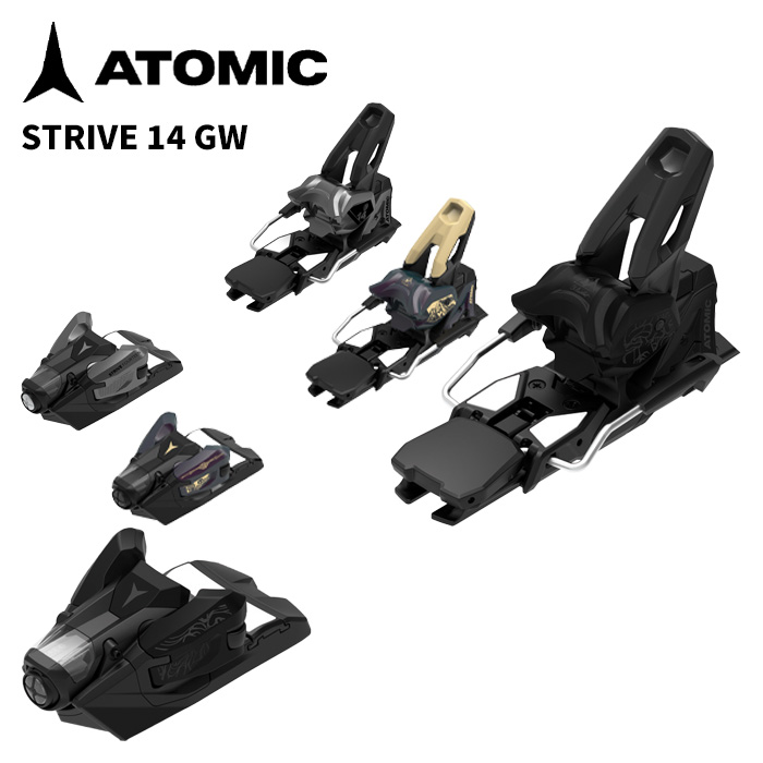 ATOMIC アトミック スキーの板 ビンディング STRIVE 14 GW (解きはなす値 5.0-14.0） 25-26 模範例【単品売りわたす不可】