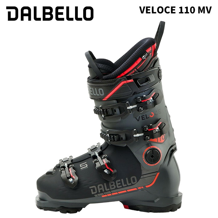DALBELLO ダルベロ スキーブーツ VELOCE 110 MV BLACK/DOVE-GREY 25-26 モデル