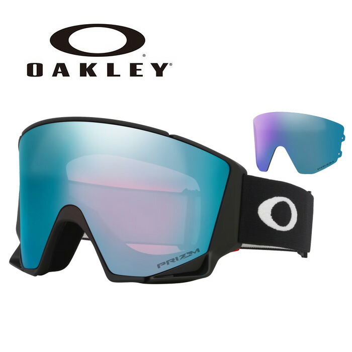 OAKLEY【25/26・FLOW SCAPE L ASIA：MATTE BLACK / PRIZM SAPPHIRE \u0026 PRIZM ICED】OO7145A-01 71450100 オーク材ロバート・エドワード・リー ゴーグル