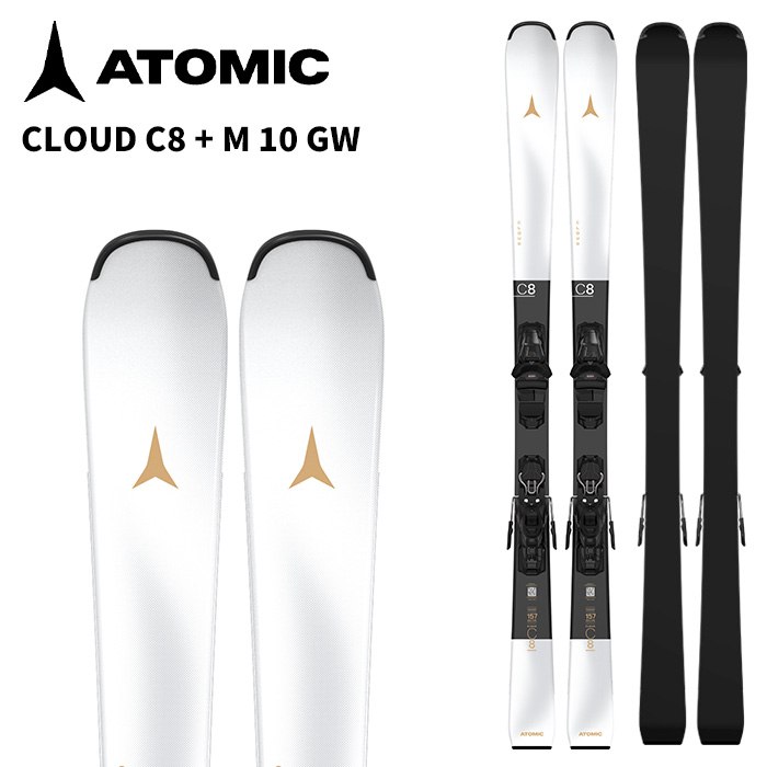 ATOMIC アトミック スキー板 CLOUD C8 + M 10 GW ビンディングセット 26-27モデル レディース
