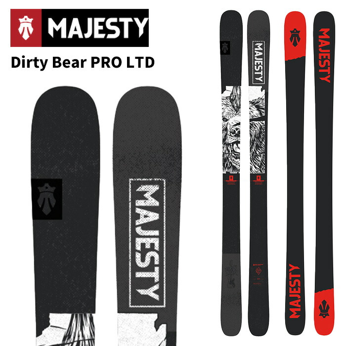 Majesty マジェスティ スキーの板板 Dirty Bear PRO LTD 板単品 26-27模範例 スキー板-ウィンタースポーツ-スポーツ・アウトドア