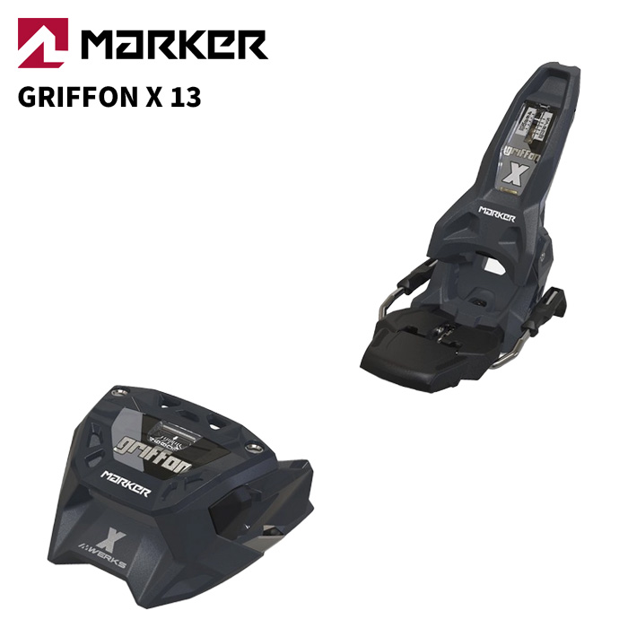 MARKER 目じるし スキーの板 ビンディング GRIFFON X 13 MWERKS GRAPHITE/BLACK（解きはなす値 4.0-13.0）26-27模範例【単品売りわたす不可】