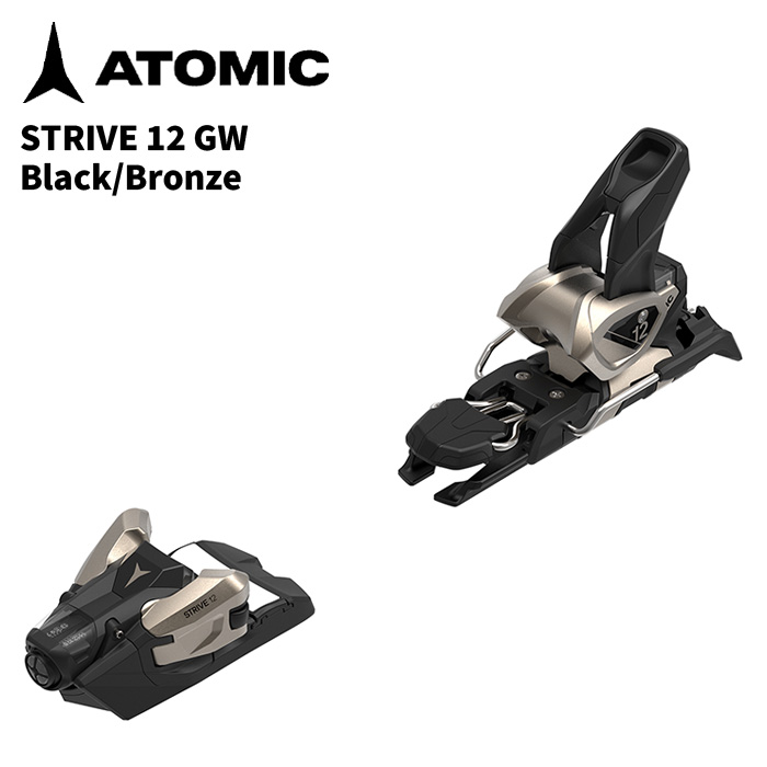 ATOMIC アトミック スキーの板 ビンディング STRIVE 12 GW Black/Bronze（解きはなす値 4.0-12.0）26-27模範例【単品売りわたす不可】